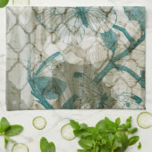 アラベスク蝶VI キッチンタオル (折り畳み)