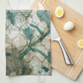 アラベスク蝶VI キッチンタオル (四つ折り)