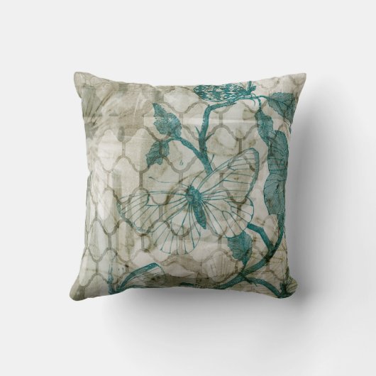 アラベスク蝶VI クッション (裏面)