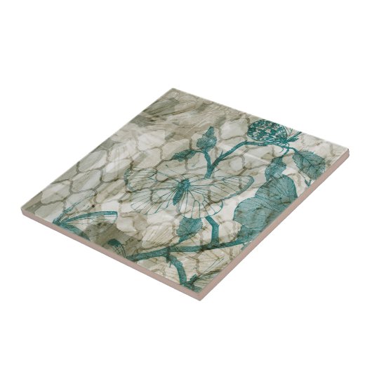 アラベスク蝶VI タイル (側面)