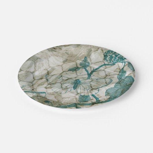 アラベスク蝶VI ペーパープレート (アングル)