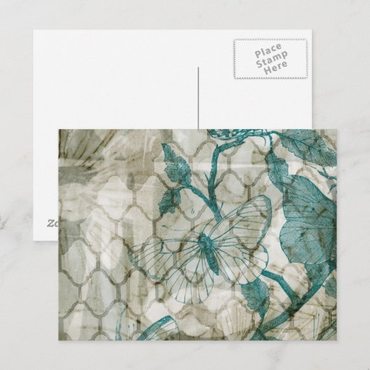 アラベスク蝶VI ポストカード (正面/裏面)