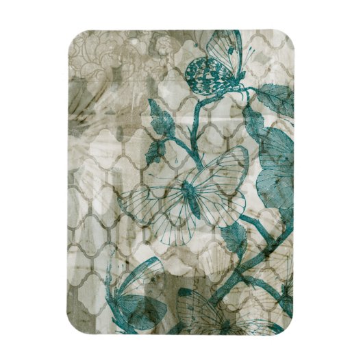 アラベスク蝶VI マグネット (縦)