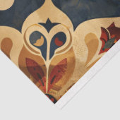 アラベスク装飾模様金ゴールドとダークトーン 薄葉紙 (詳細)