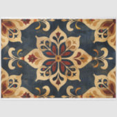 アラベスク装飾模様金ゴールドとダークトーン 薄葉紙 (正面)