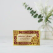 アラベスク金ゴールドレース 名刺 (スタンド正面)