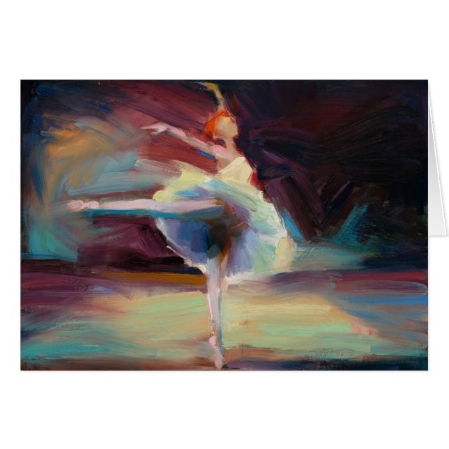 "アラベスク"の空白のなカード (正面横)