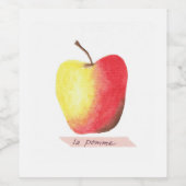 アラポンメフランスの学の ワインラベル (シングルラベル)