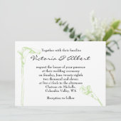 アラムフラワー結婚式招待状 招待状 (スタンド正面)