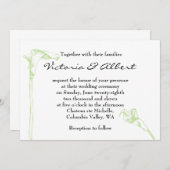 アラムフラワー結婚式招待状 招待状 (正面/裏面)