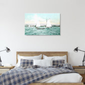 アラメダビーチアラメダ島の帆船 キャンバスプリント (インサイチュ (寝室))