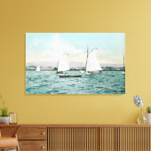アラメダビーチアラメダ島の帆船 キャンバスプリント (インサイチュ (リビング))