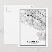アラメダ地図 ポストカード (正面/裏面)