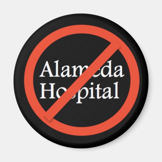 アラメダCA 94501アラメダ病院 マグネット (正面)
