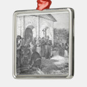 アラモのスペインのな代表団 メタルオーナメント (左)