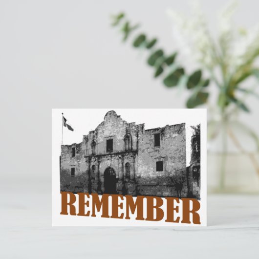 アラモを思い出す ポストカード (スタンド正面)