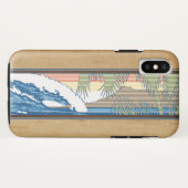 アラモアナハワイアンコフェイクアウッドサーフサイン Case-Mate iPhoneケース (裏面(横))