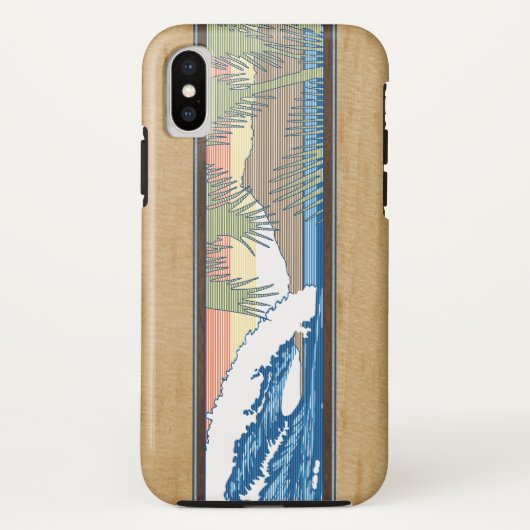 アラモアナハワイアンコフェイクアウッドサーフサイン Case-Mate iPhoneケース (裏面)