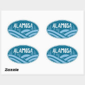 アラモサコロラドアウトドア 楕円形シール (シート)