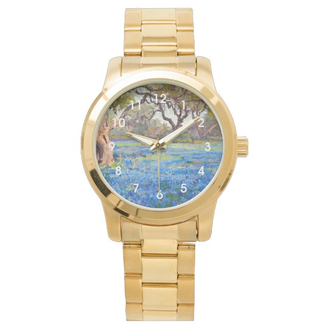 アラモハイツのブルーボンネット畑， 1919, 腕時計 (正面)