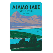 アラモレイク州パークアリゾナヴィンテージ マグネット (縦)