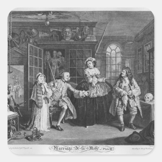 アラモードでの結婚 スクエアシール (正面)