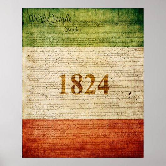 アラモ国旗 ポスター (正面)