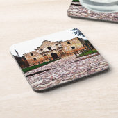 アラモ懸命プラスチックコースターwコルクバック – 6のセット コースター (左側)