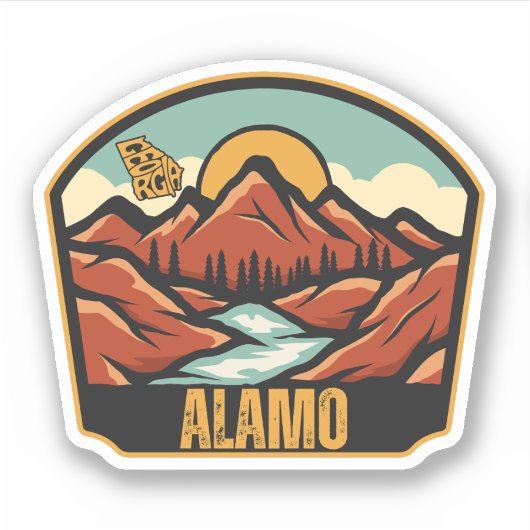 アラモ，ジョージア シール (正面)