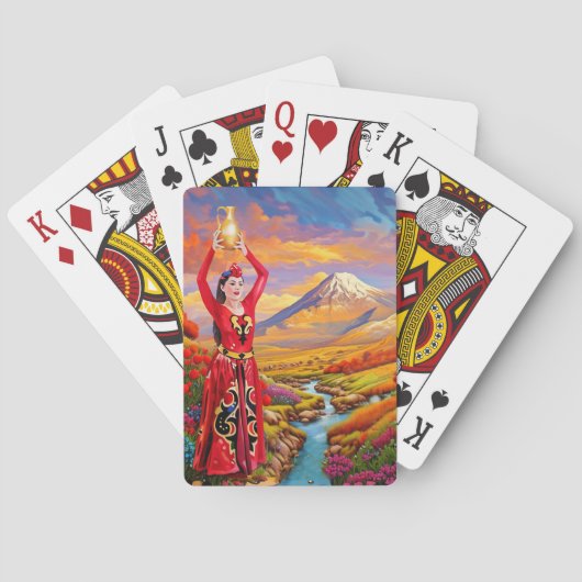 アララットインカラークラシックトランプ トランプ (裏面)