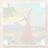 アララットダンサーガラスコースター ガラスコースター (裏面)