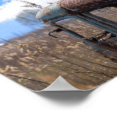 アララト山と錆びたバスポスター ポスター (角)