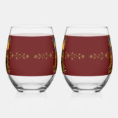 アララト飲み物用品セットの娘 ステムなしワイングラス (左)