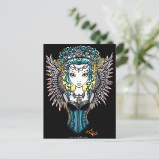 「アララ」ゴシック様式のガーディアンエンジェルポストカード ポストカード (スタンド正面)