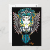 「アララ」ゴシック様式のガーディアンエンジェルポストカード ポストカード (正面/裏面)