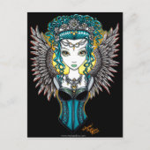 「アララ」ゴシック様式のガーディアンエンジェルポストカード ポストカード (正面)