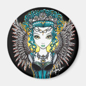 「アララ」ゴシック様式のガーディアンエンジェルマグネット マグネット (正面)