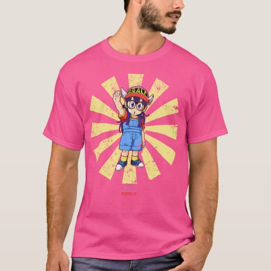 アラレレトロ日本のドクタースランプ Tシャツ (正面)