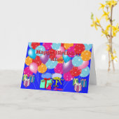 アランのためのバースデー・カード カード (黄色い花)