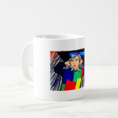 アランのヤマウズラのLapdanceのスケッチ コーヒーマグカップ (正面左)