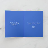 アランの父のデイカード カード (内部)