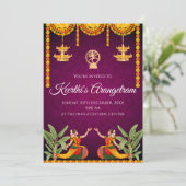 アランゲートラム招待状 & バラタナティヤムショー招待状 招待状 (スタンド正面)