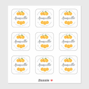 アランチェロミニボトルラベル – 2インチスクエア シール