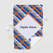 アランド諸島とオーランダー国旗のタイルパーソナライズされた張 ゴルフタオル (インサイチュ)