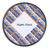 アランド諸島オーランダー国旗のタイルパーソナライズされた張 アイスホッケーパック (正面)