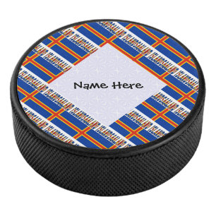 アランド諸島オーランダー国旗のタイルパーソナライズされた張 アイスホッケーパック