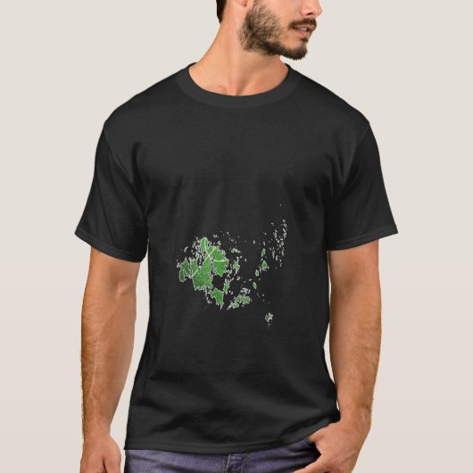アランド諸島サッカーサッカー裁判所 Tシャツ (正面)