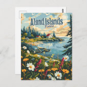 アランド諸島フィンランド諸島 ポストカード (正面/裏面)