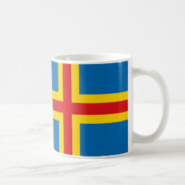 アランド諸島国旗のセラミックマグカップ コーヒーマグカップ