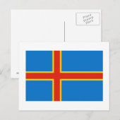 アランド諸島国旗 ポストカード (正面/裏面)